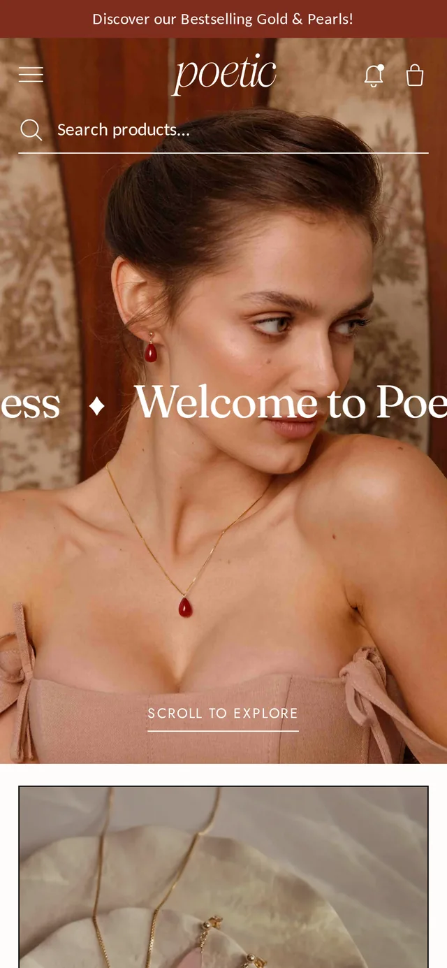 Poetic theme on mobile
